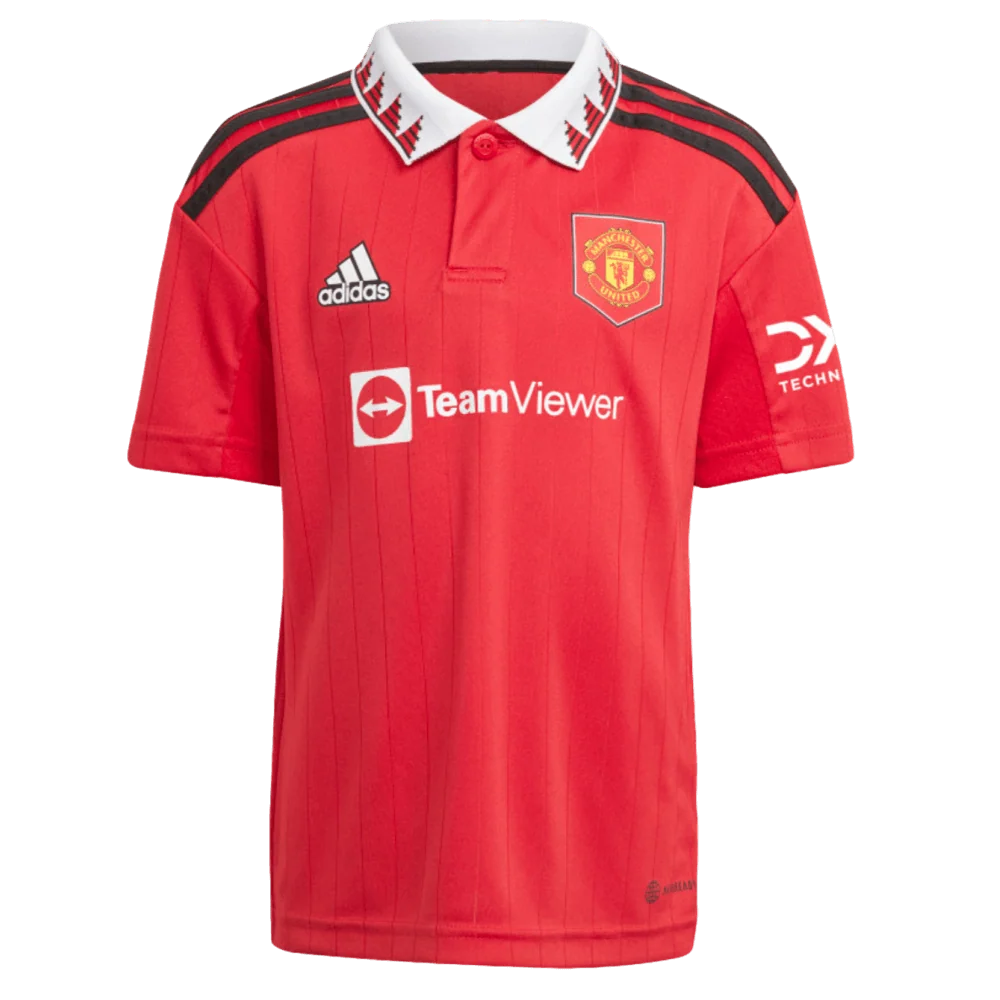 Adidas Manchester United 22/23 Little Kids Home Mini Kit - Image 2