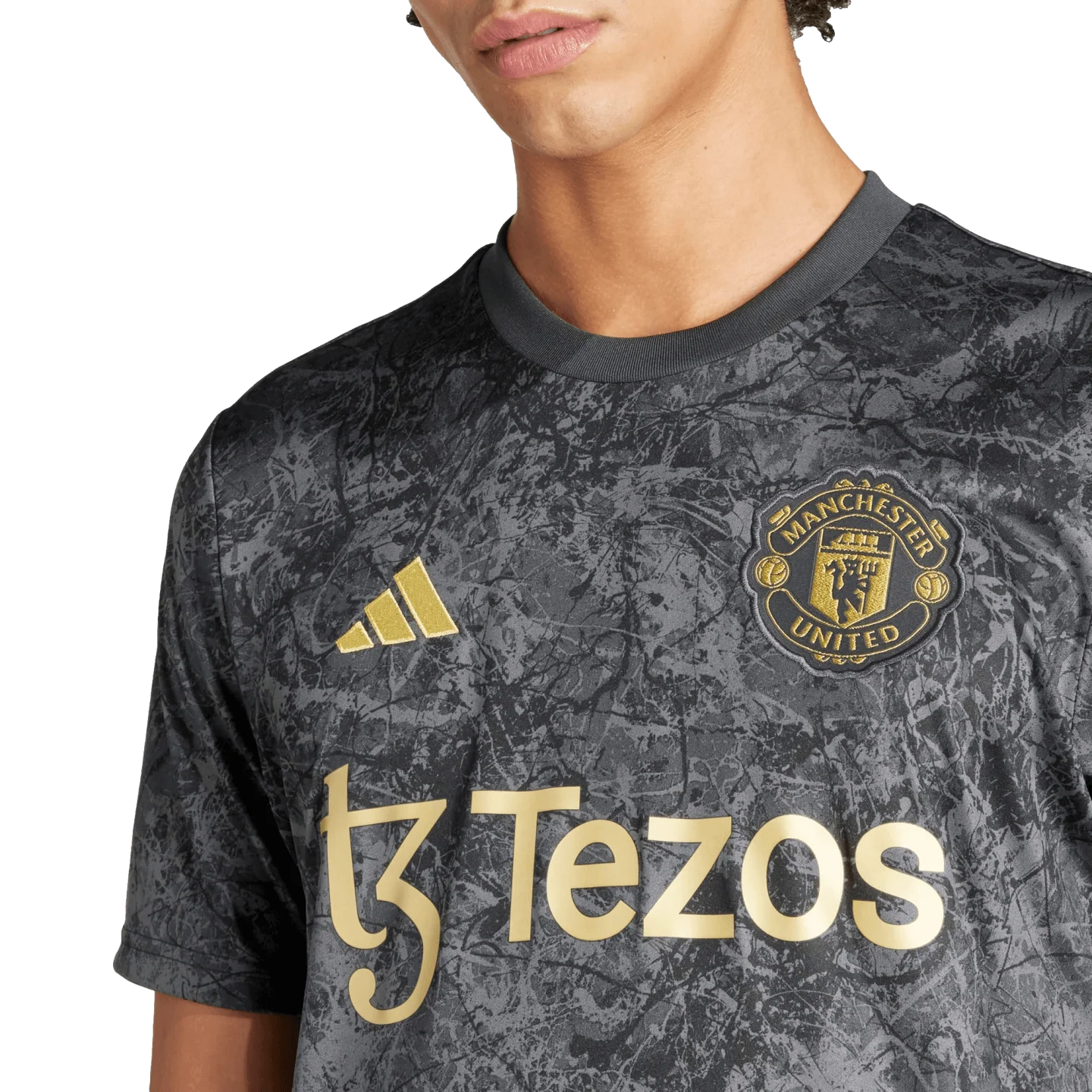 Adidas Manchester United Stone Roses Pre-Match Jersey - Image 4