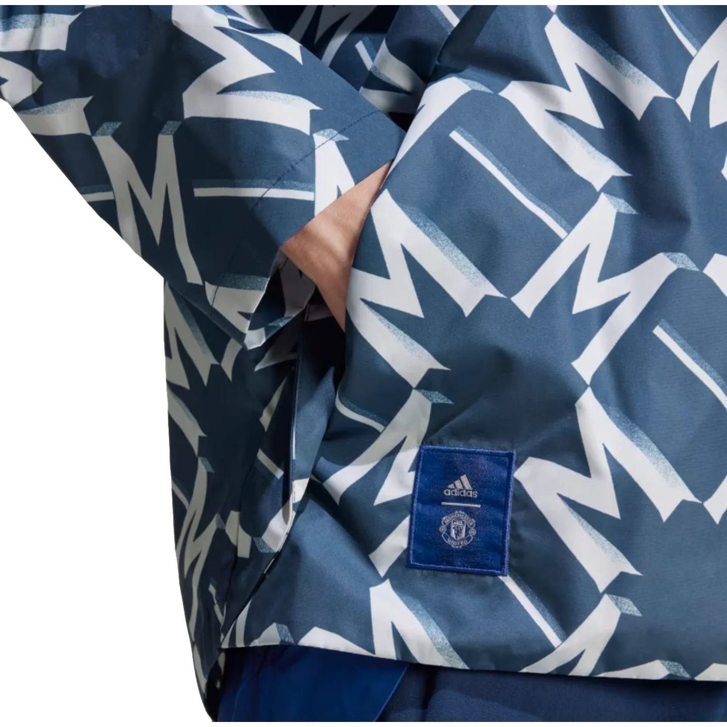 Adidas Manchester United Seasonal Half Zip Windbreaker Jacket - Image 4