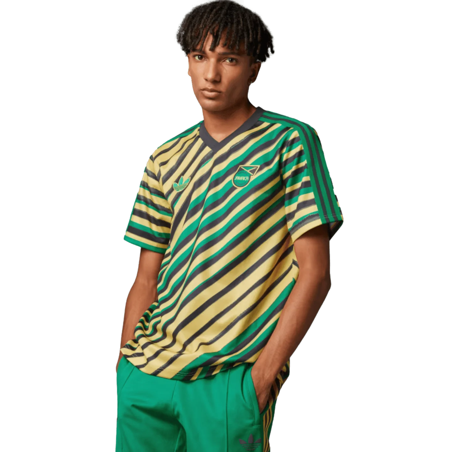 Adidas Jamaica Originals Trefoil Jersey - Image 3