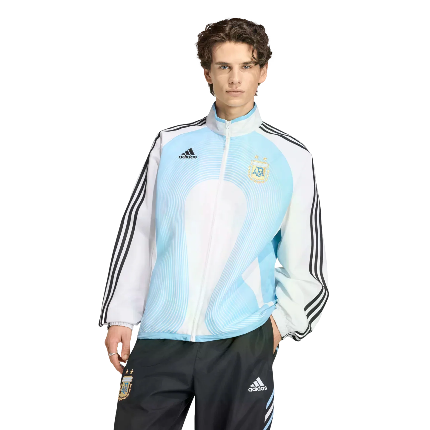 Adidas Argentina 2006 Retro Home Track Top Jacket - Image 2