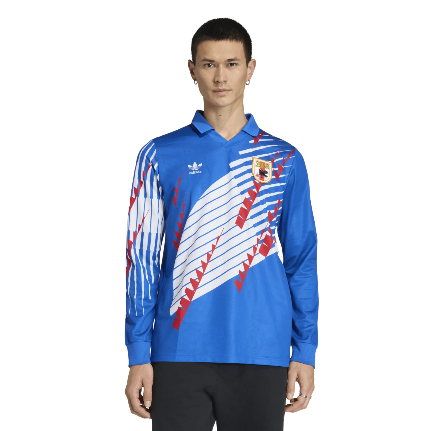 Adidas Japan 1993 Retro Long Sleeve Home Jersey - Image 3
