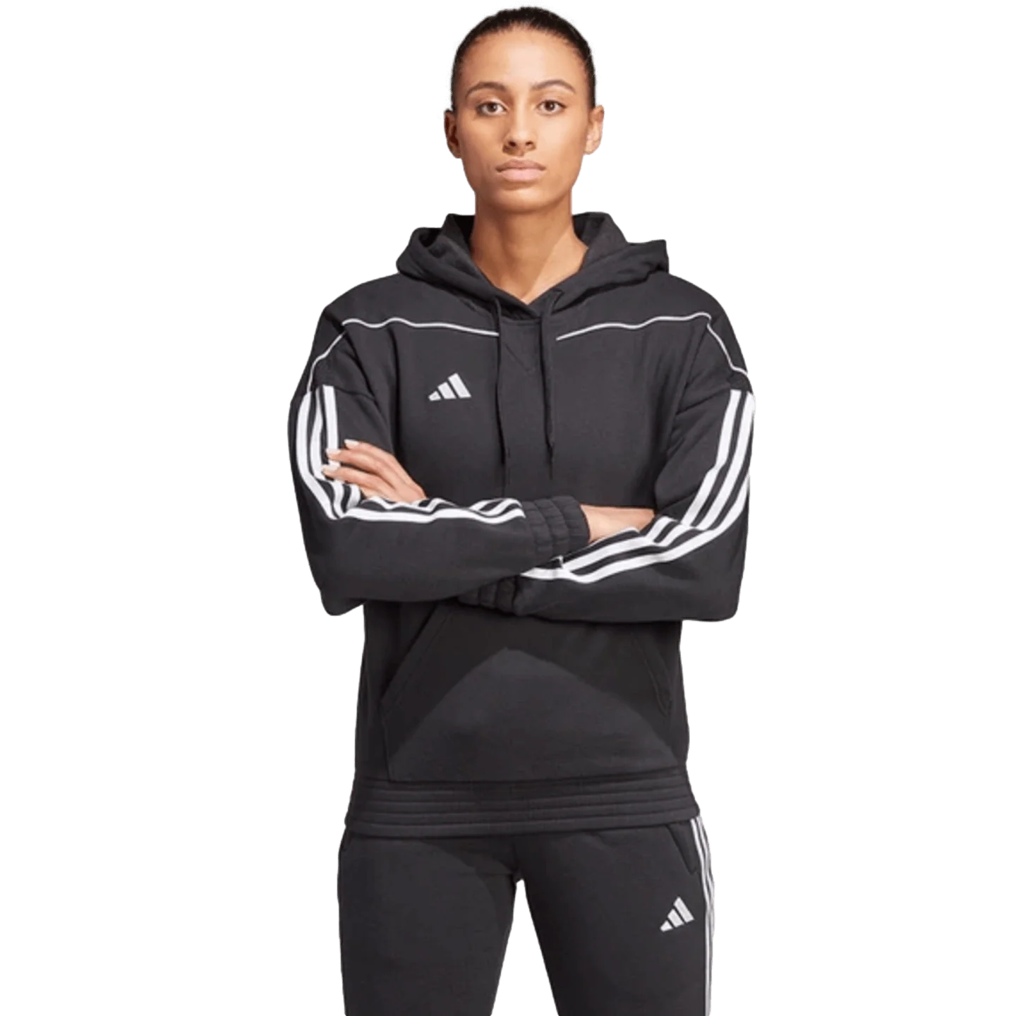 Adidas Tiro 23 League Womens Hoodie - Black - Image 2