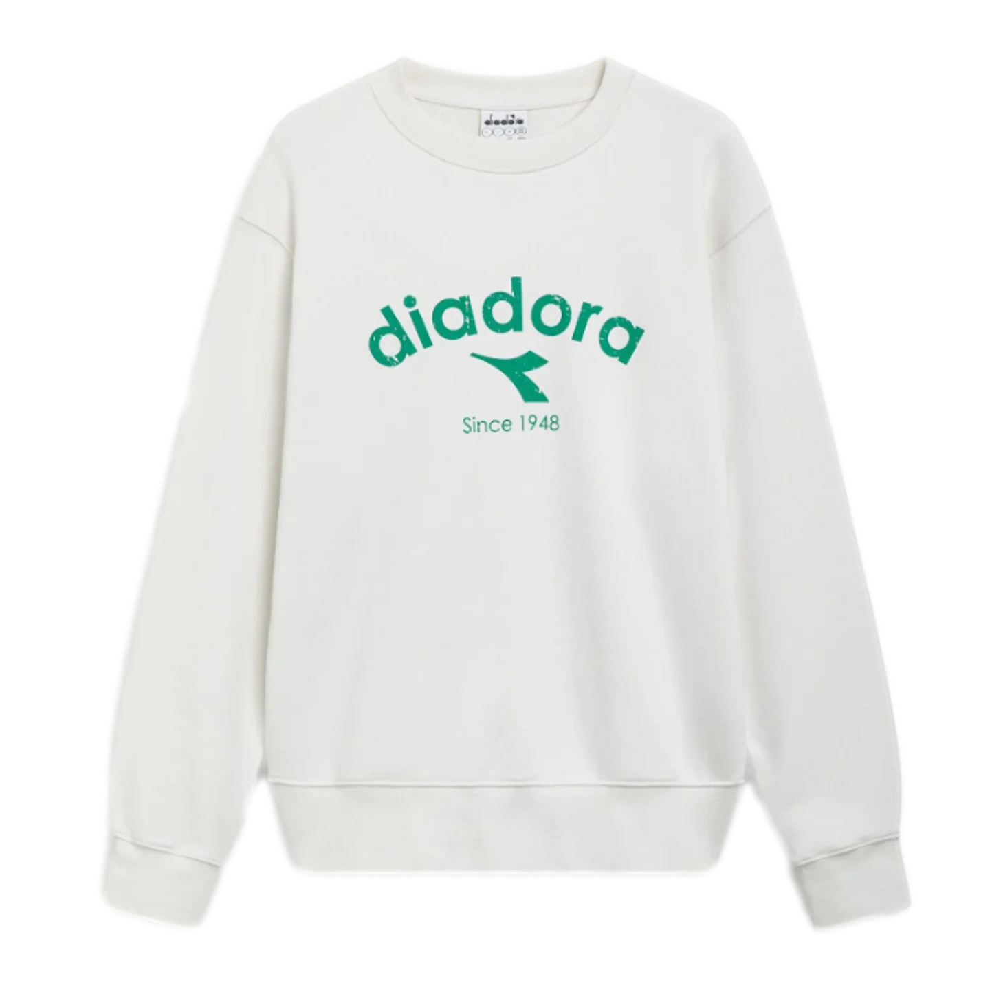 Diadora Athletic Logo Crew Sweatshirt - White
