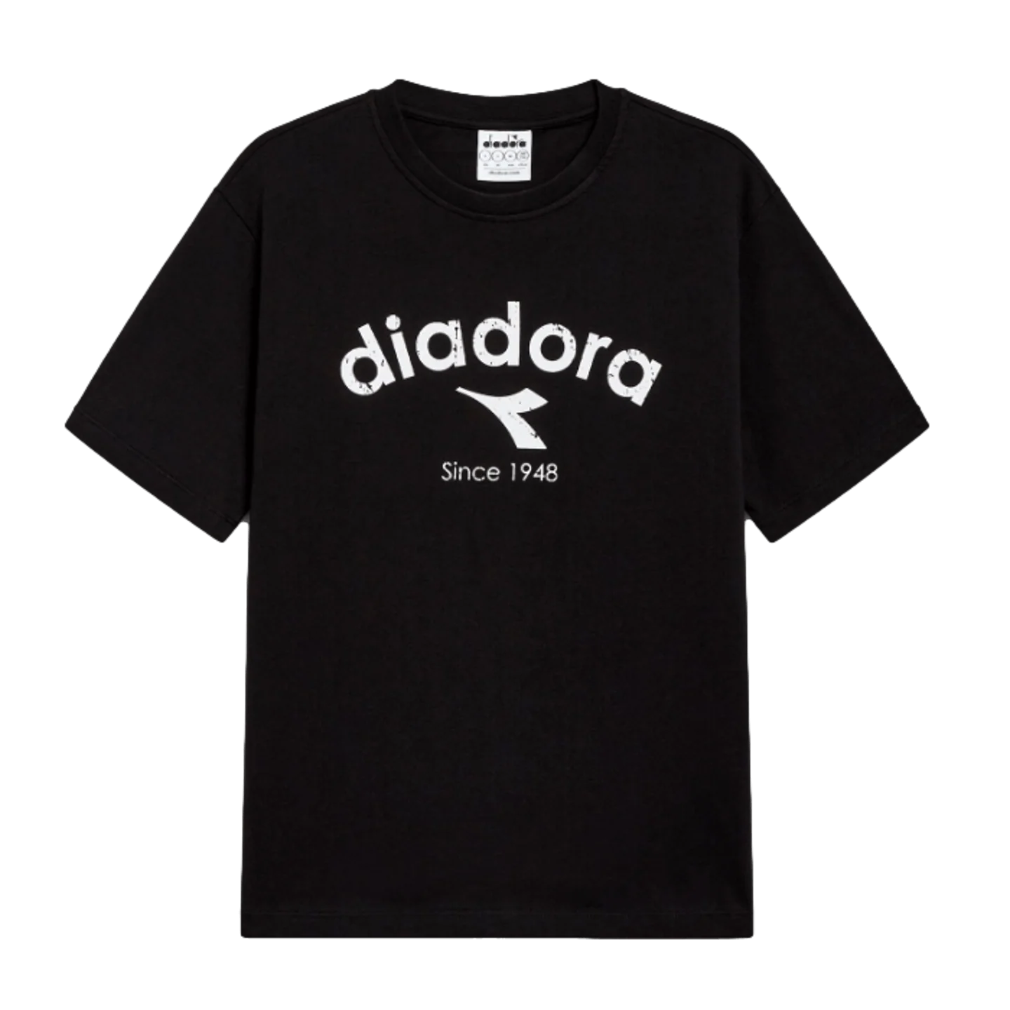 Diadora Athletic Logo Short Sleeve T-Shirt - Black