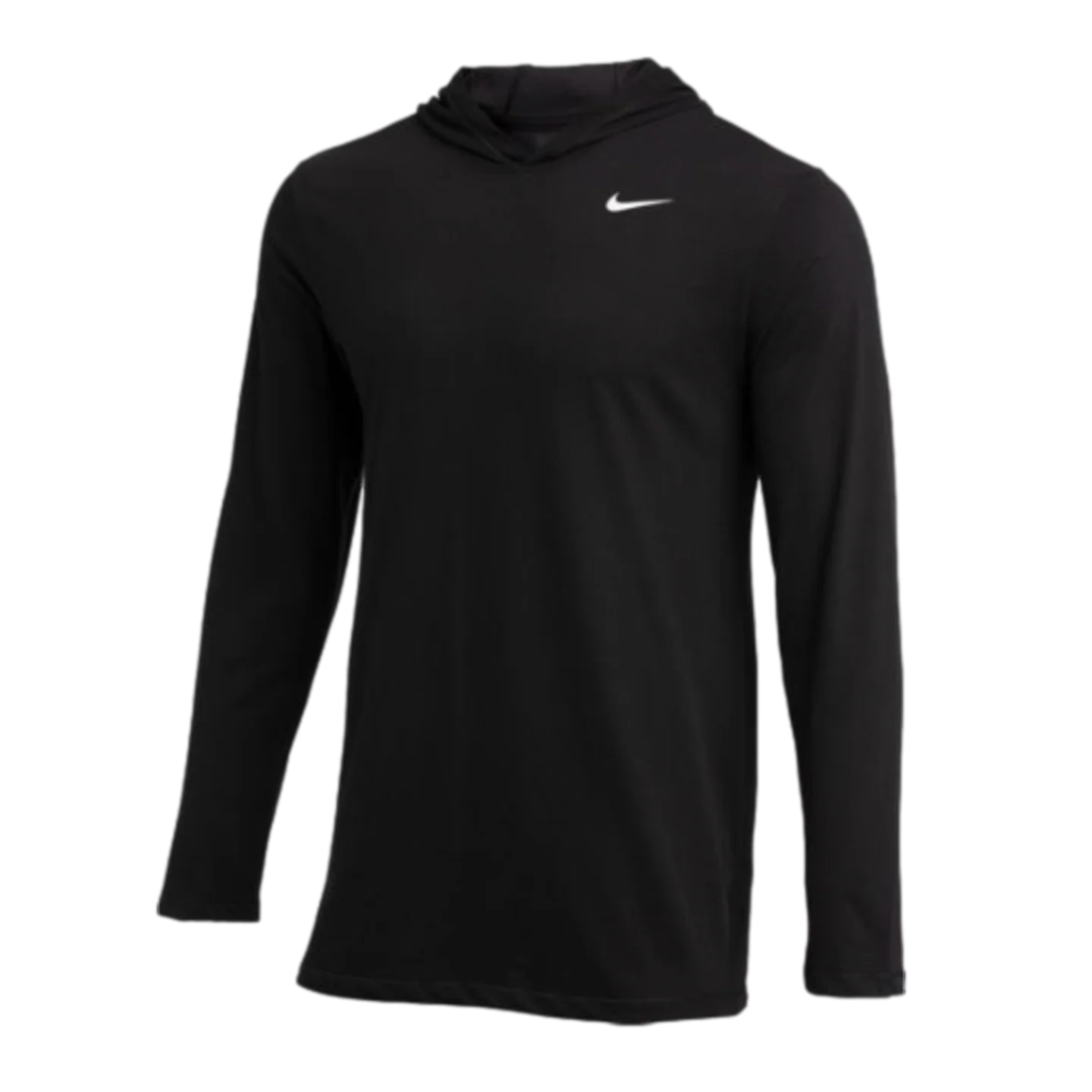 Nike Dri-FIT Hooded Long Sleeve Tee - Black