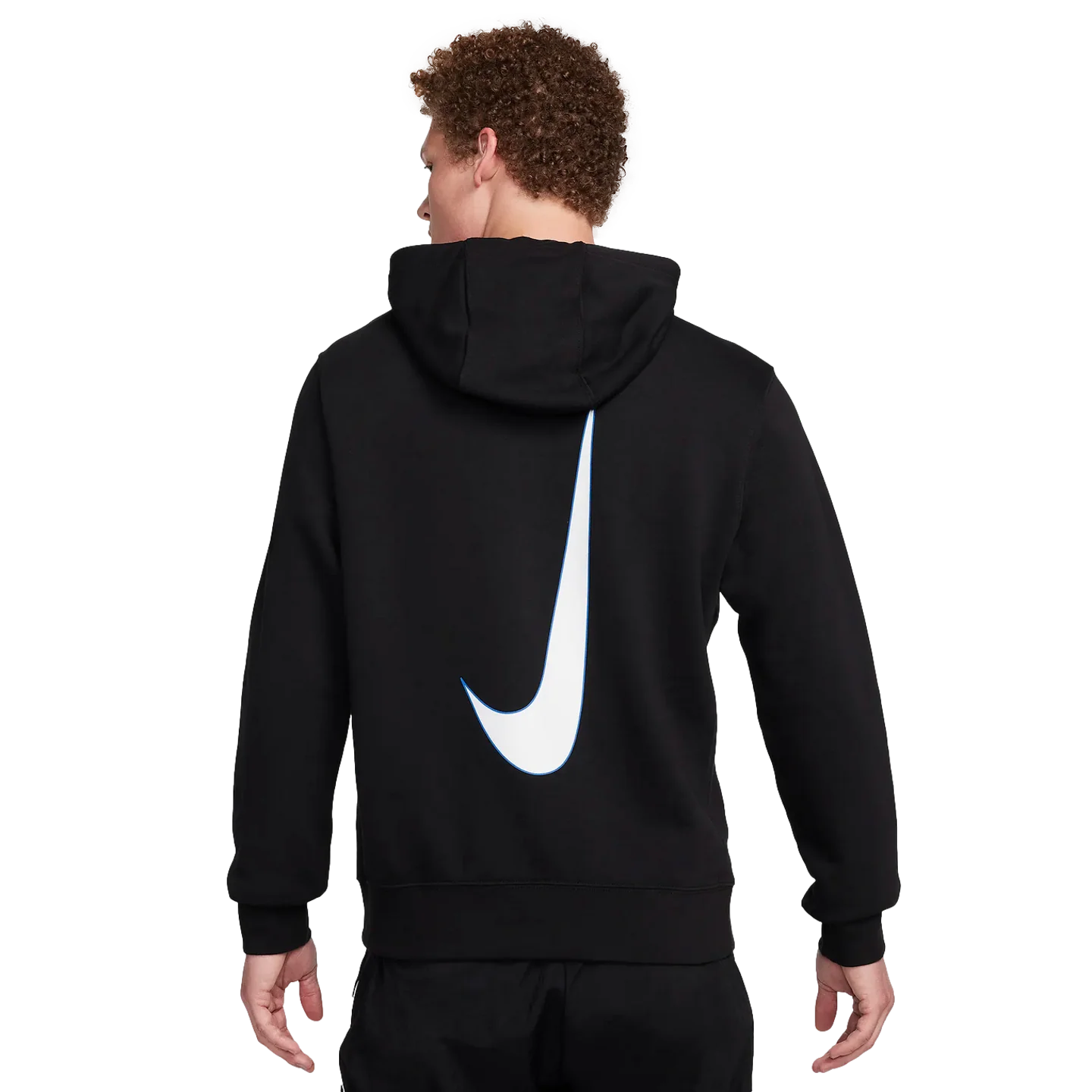 Nike Club French Terry Pullover Hoodie - Black - Image 3