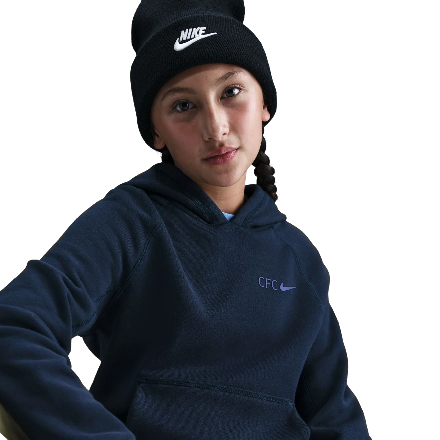 Nike Chelsea Air Winter Performance Youth Pullover Hoodie - Image 3