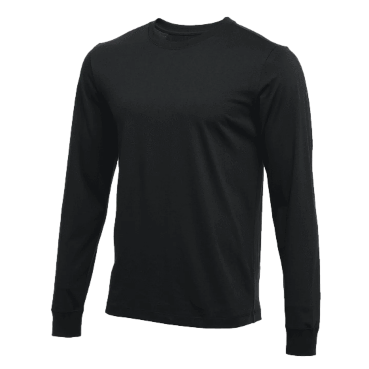 Nike Youth Cotton L/S T-Shirt - Black
