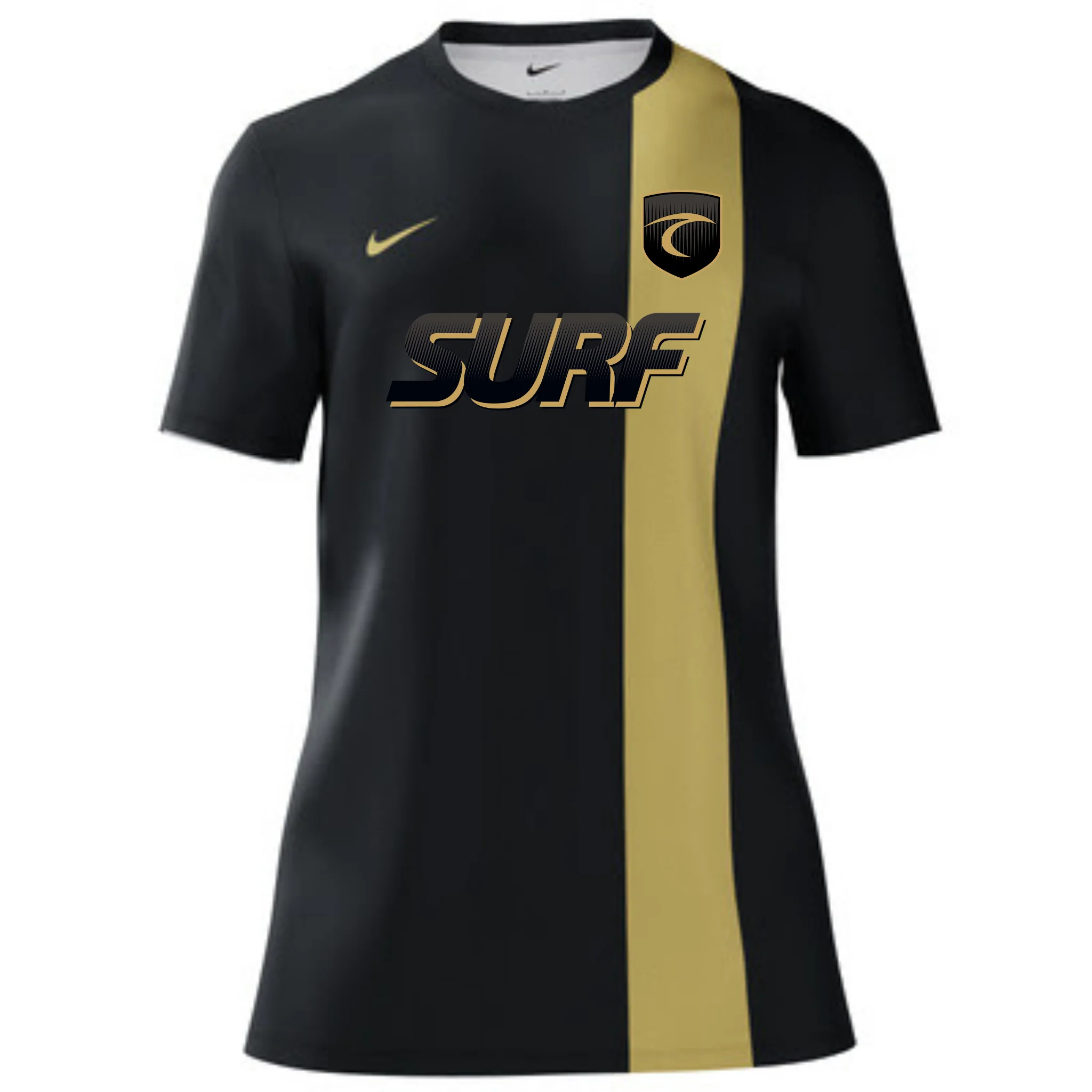 Nike Surf Custom Coaches Jersey - Black