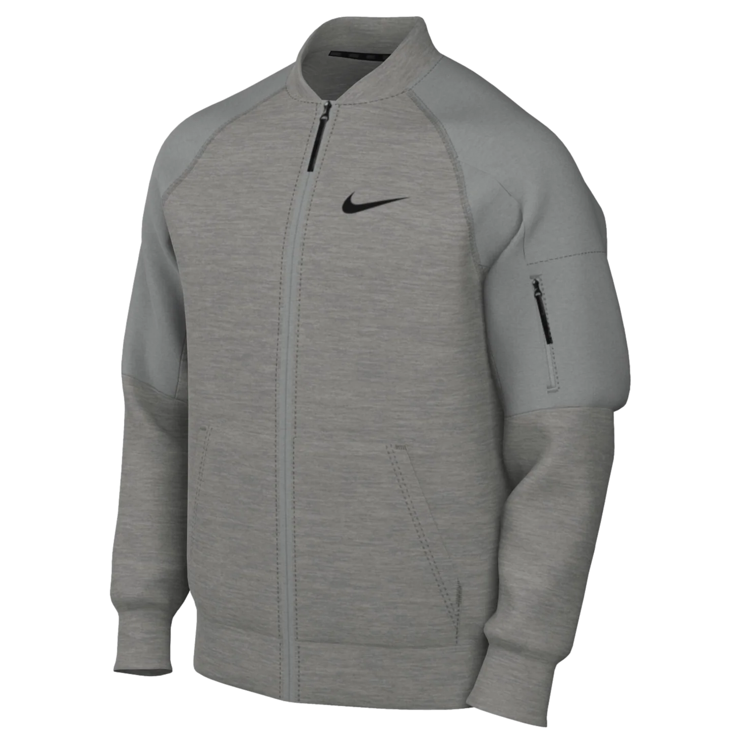 Nike Therma-FIT Training Full Zip Bomber Jacket - Grey
