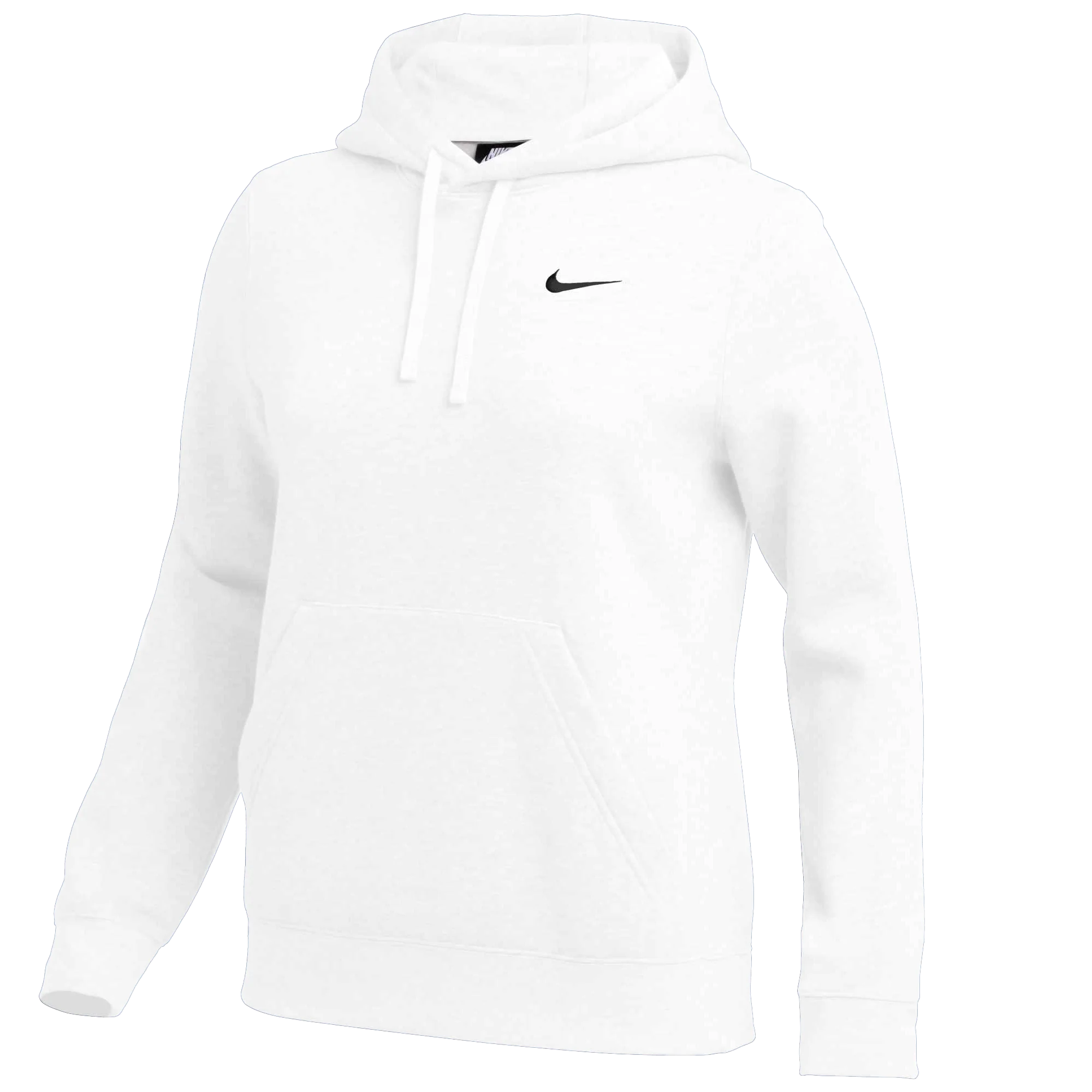 Nike Women's Team Club Fleece Hoodie - White