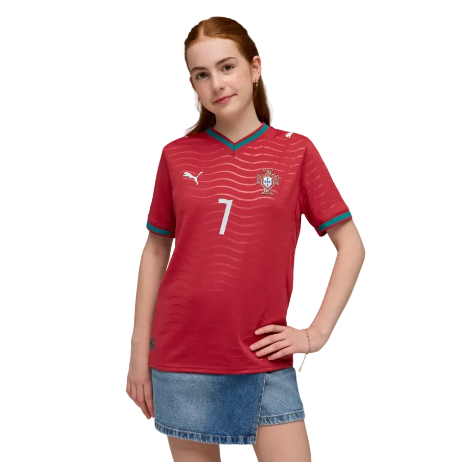 Puma Portugal 2026 Ronaldo Youth Home Jersey - Image 5