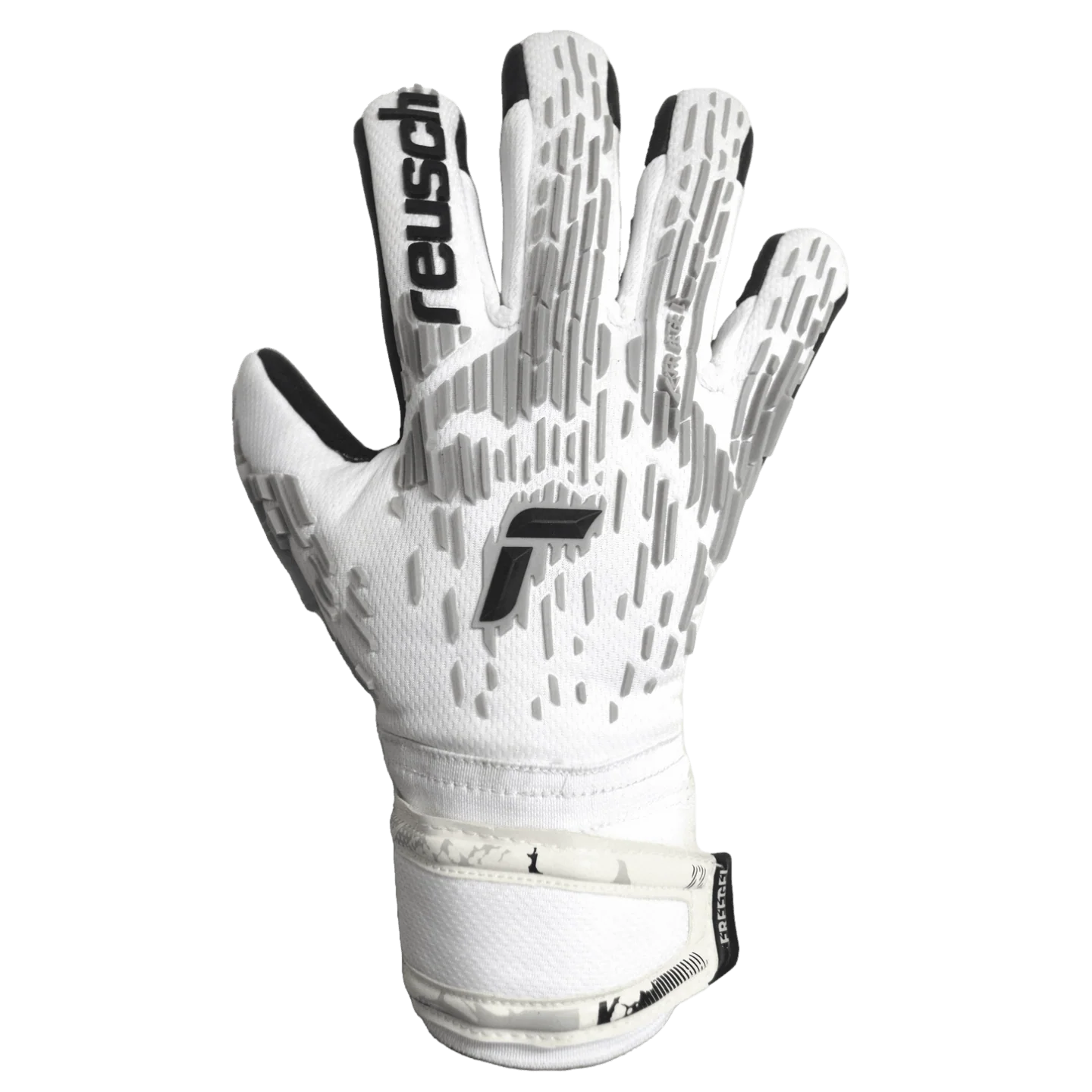Reusch Attrakt Freegel Silver Finger Support Goalkeeper Gloves - Image 2