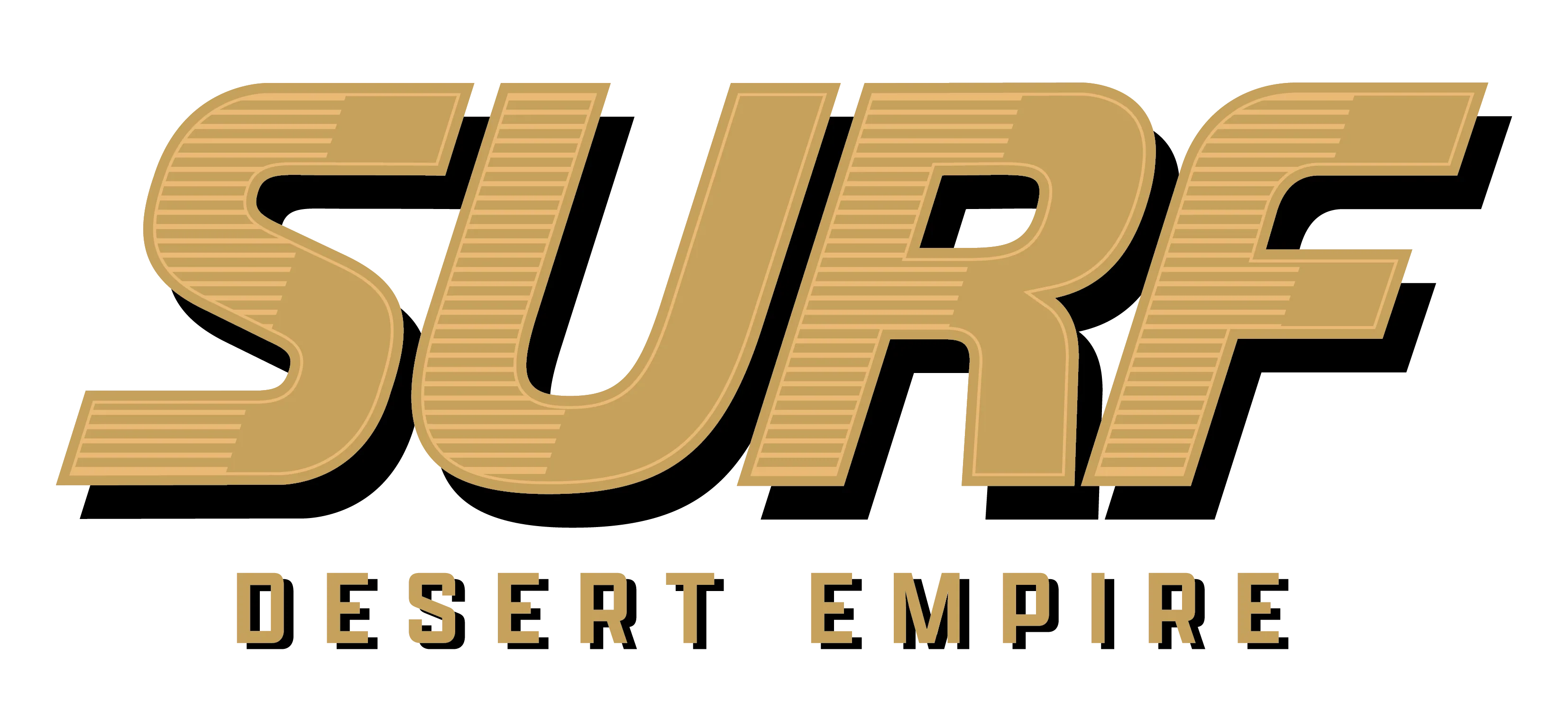 Surf 2026 Middle Chest 'Ola de Oro' Logo - Desert Empire