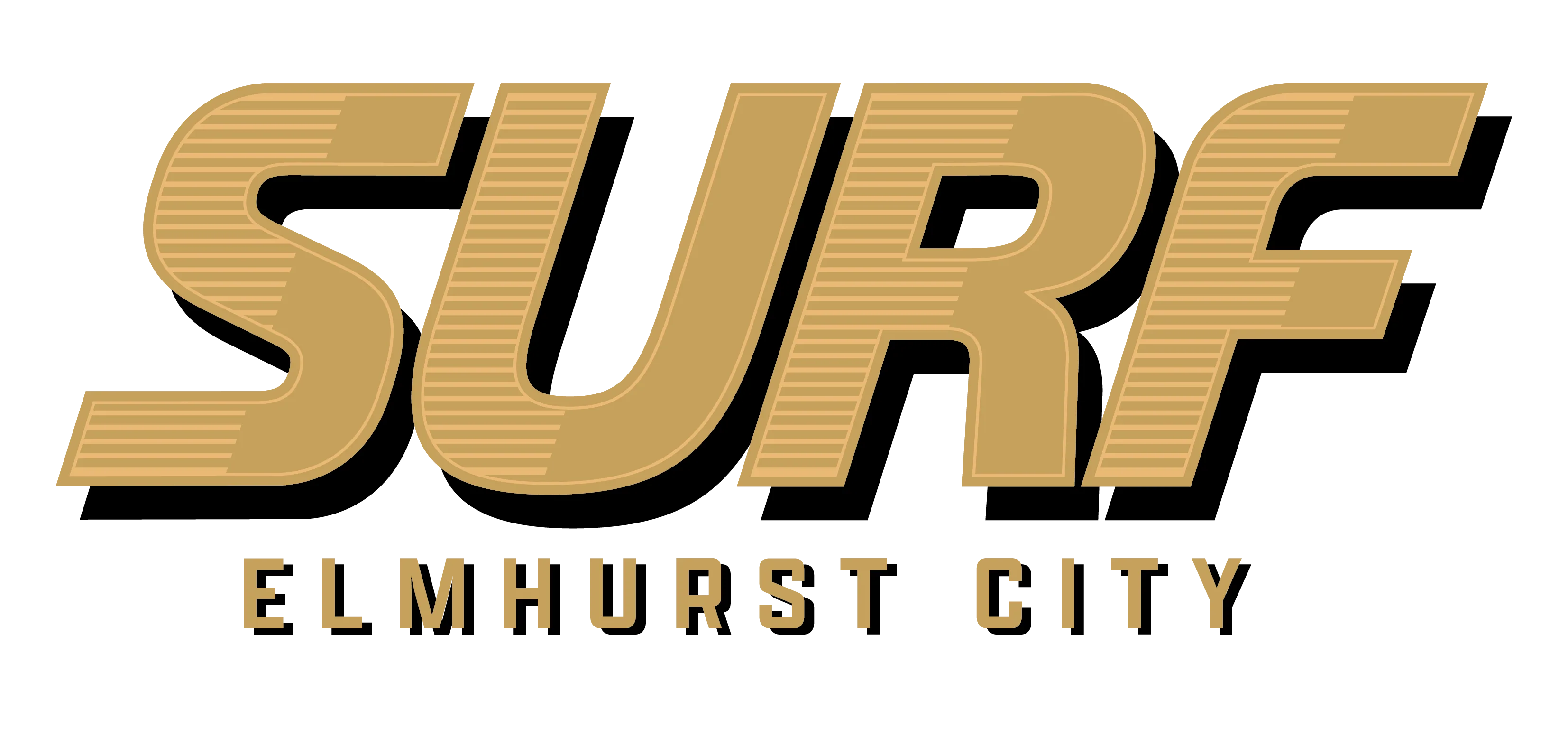 Surf 2026 Middle Chest 'Ola de Oro' Logo - Elmhurst Surf