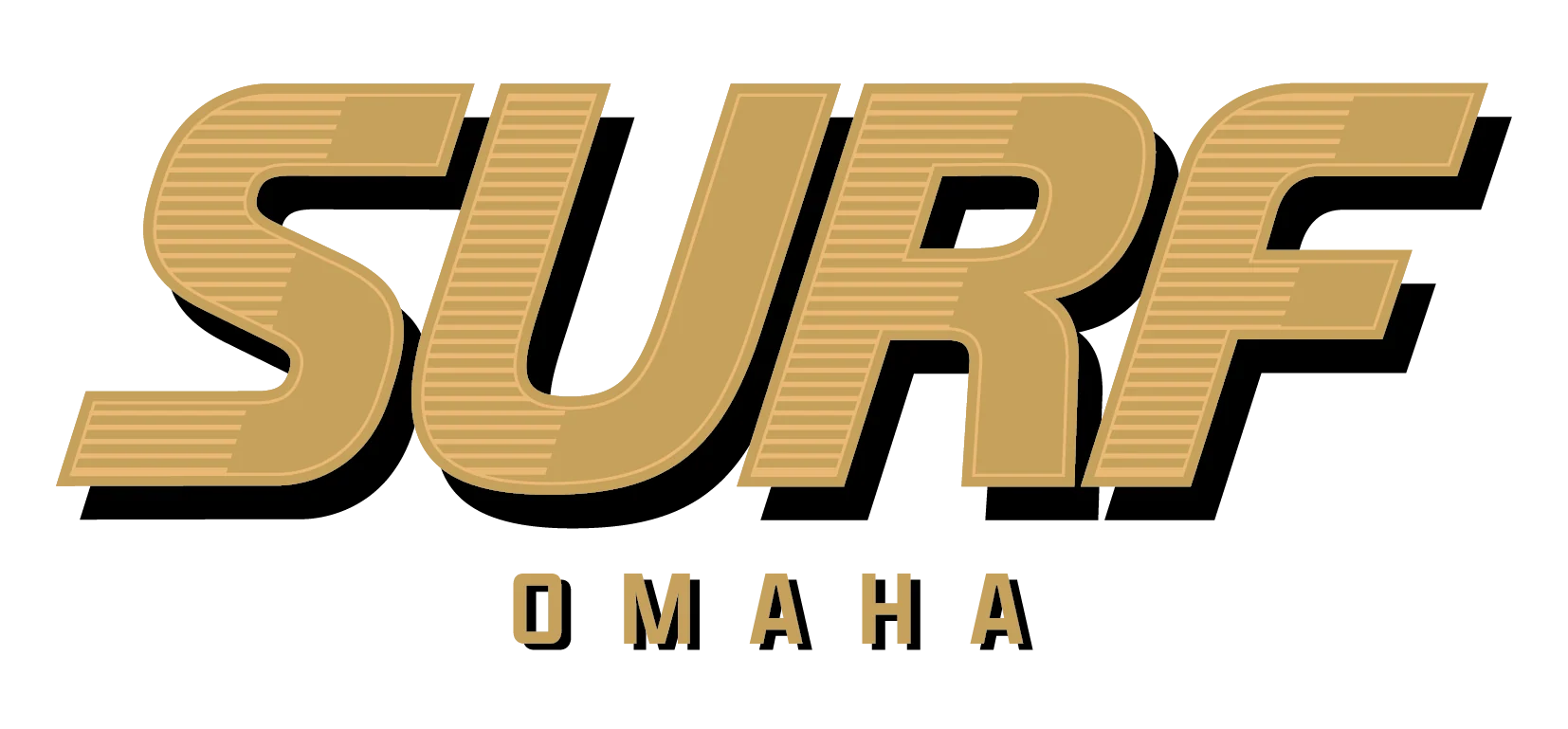 Surf 2026 Middle Chest 'Ola de Oro' Logo - Omaha Surf