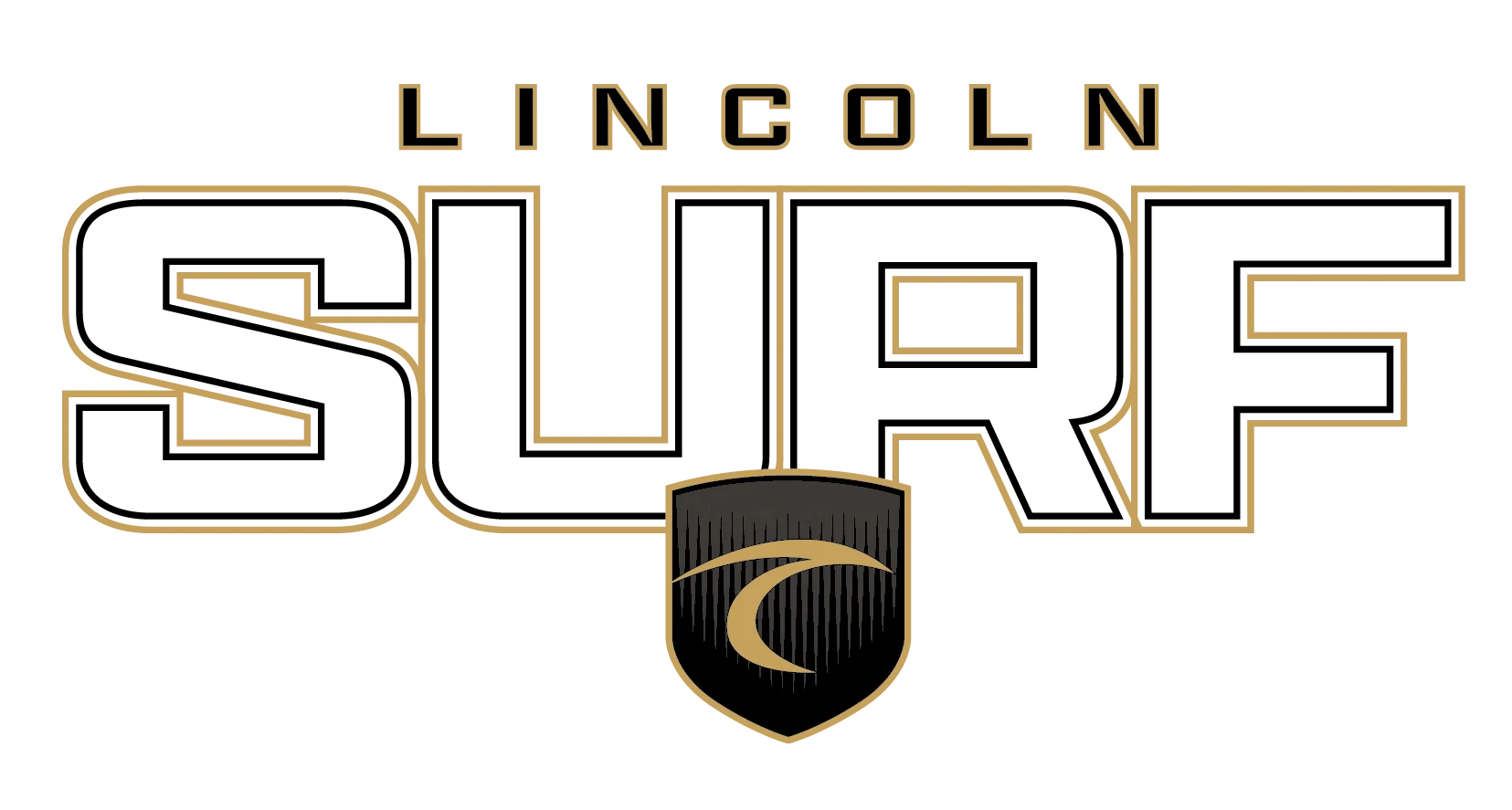 Surf 2026 Middle Chest Shield Trace Logo - Lincoln Surf