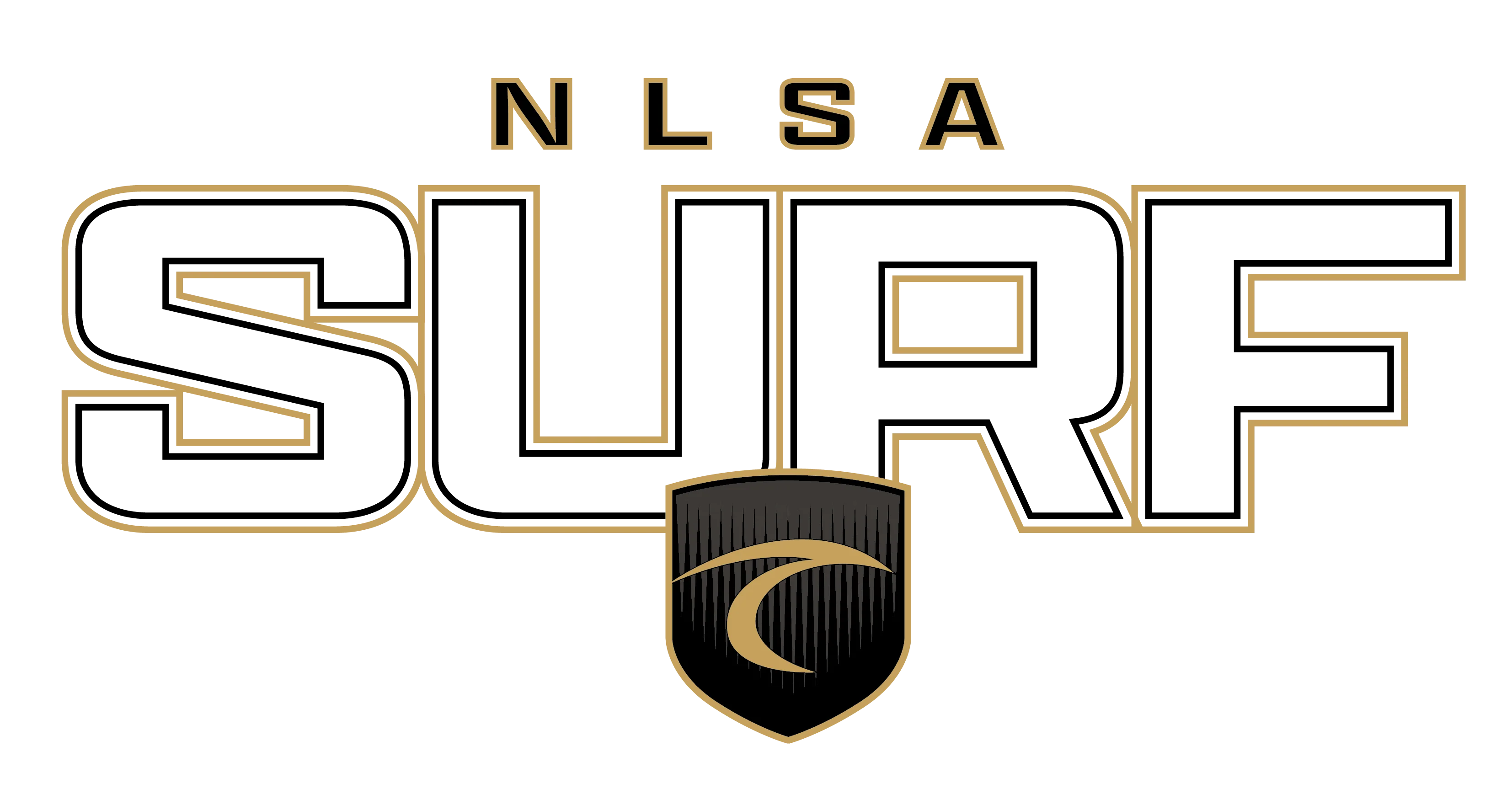 Surf 2026 Middle Chest Shield Trace Logo - NLSA