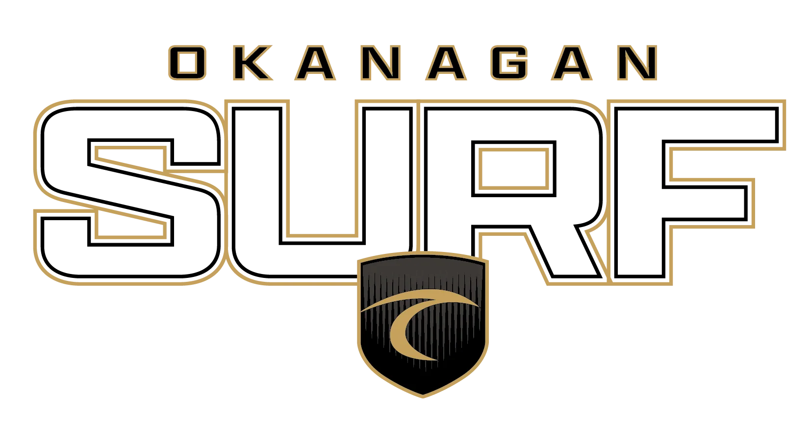 Surf 2026 Middle Chest Shield Trace Logo - Okanagan