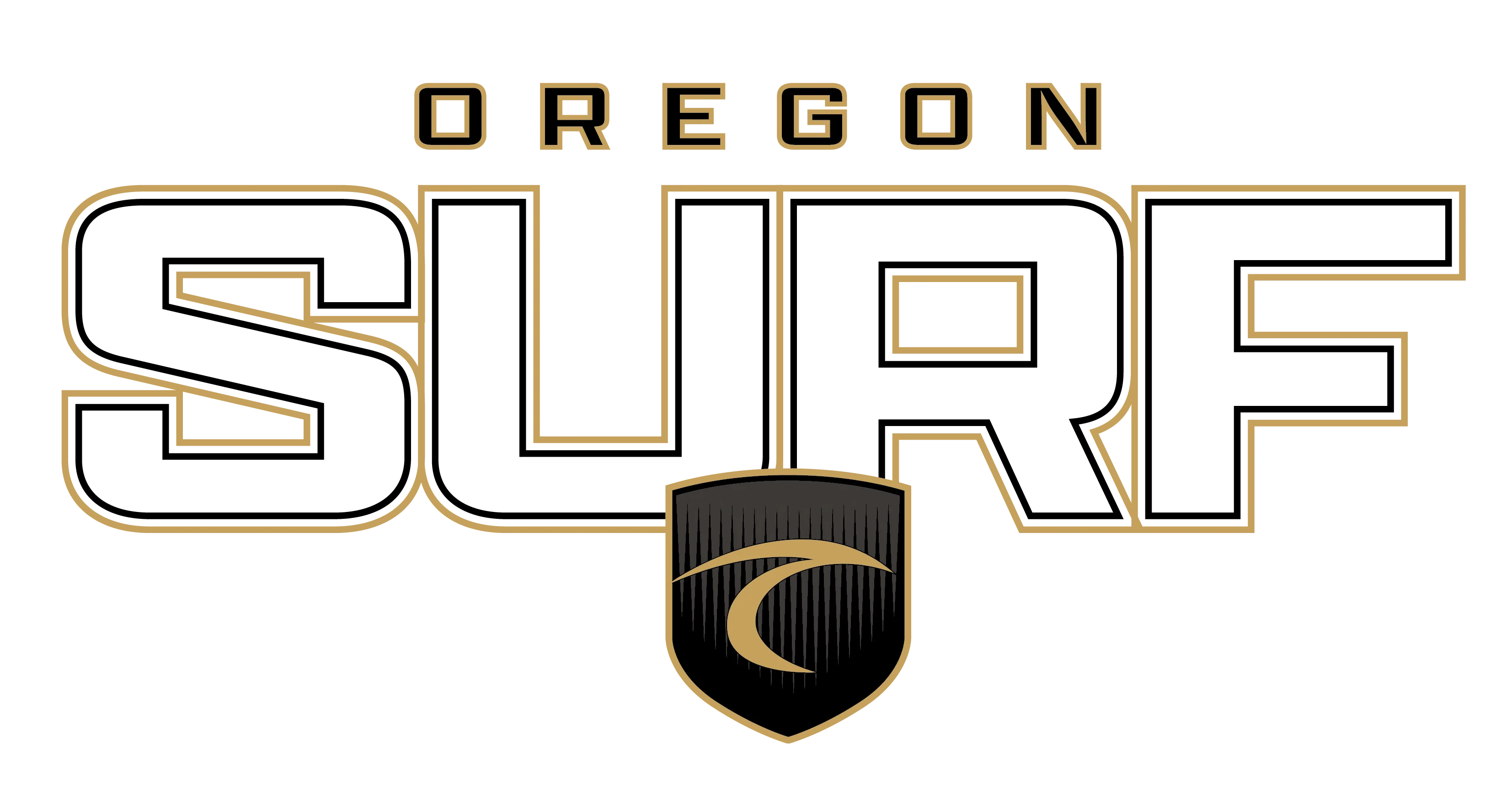Surf 2026 Middle Chest Shield Trace Logo - Oregon