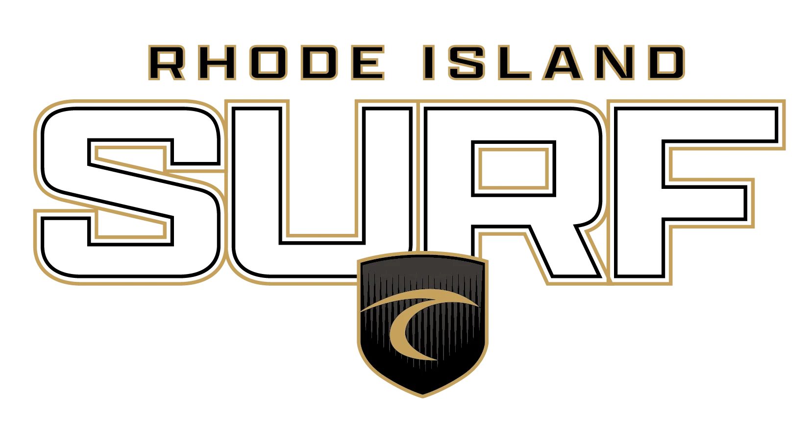 Surf 2026 Middle Chest Shield Trace Logo - Rhode Island Surf