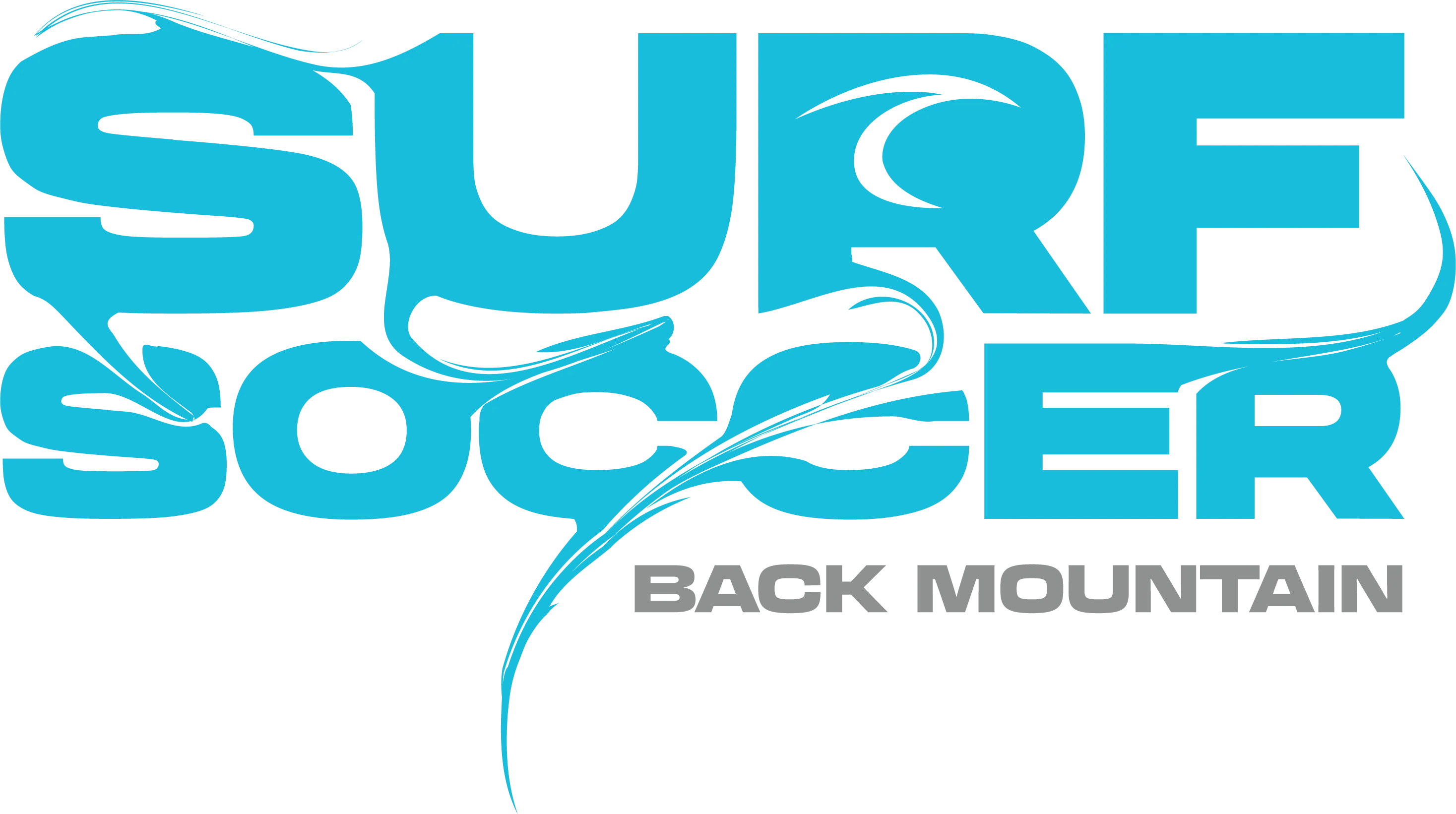 Blue Surf Soccer Paint Logo Back Mountain