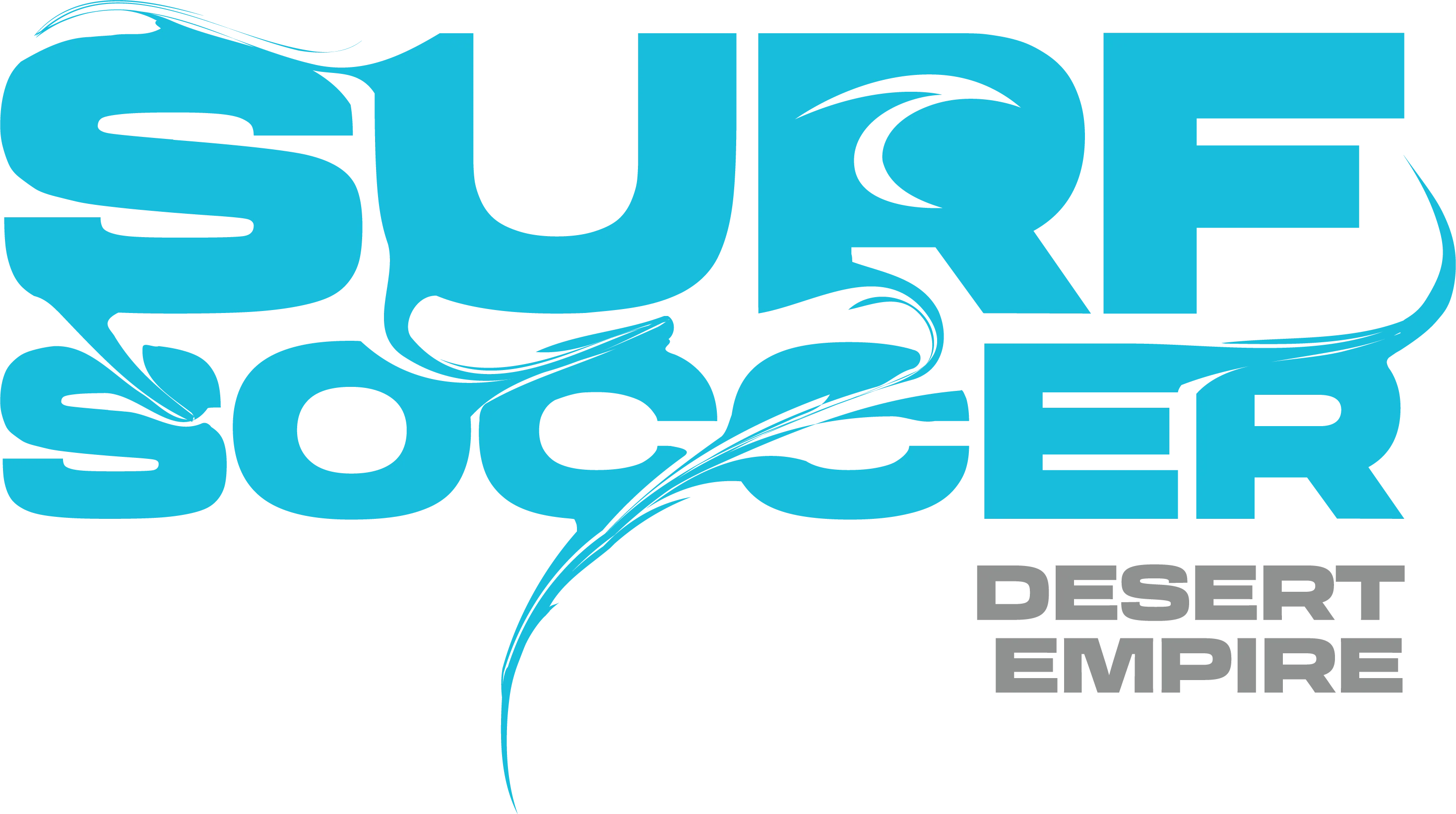 Blue Surf Soccer Paint Logo Desert Empire