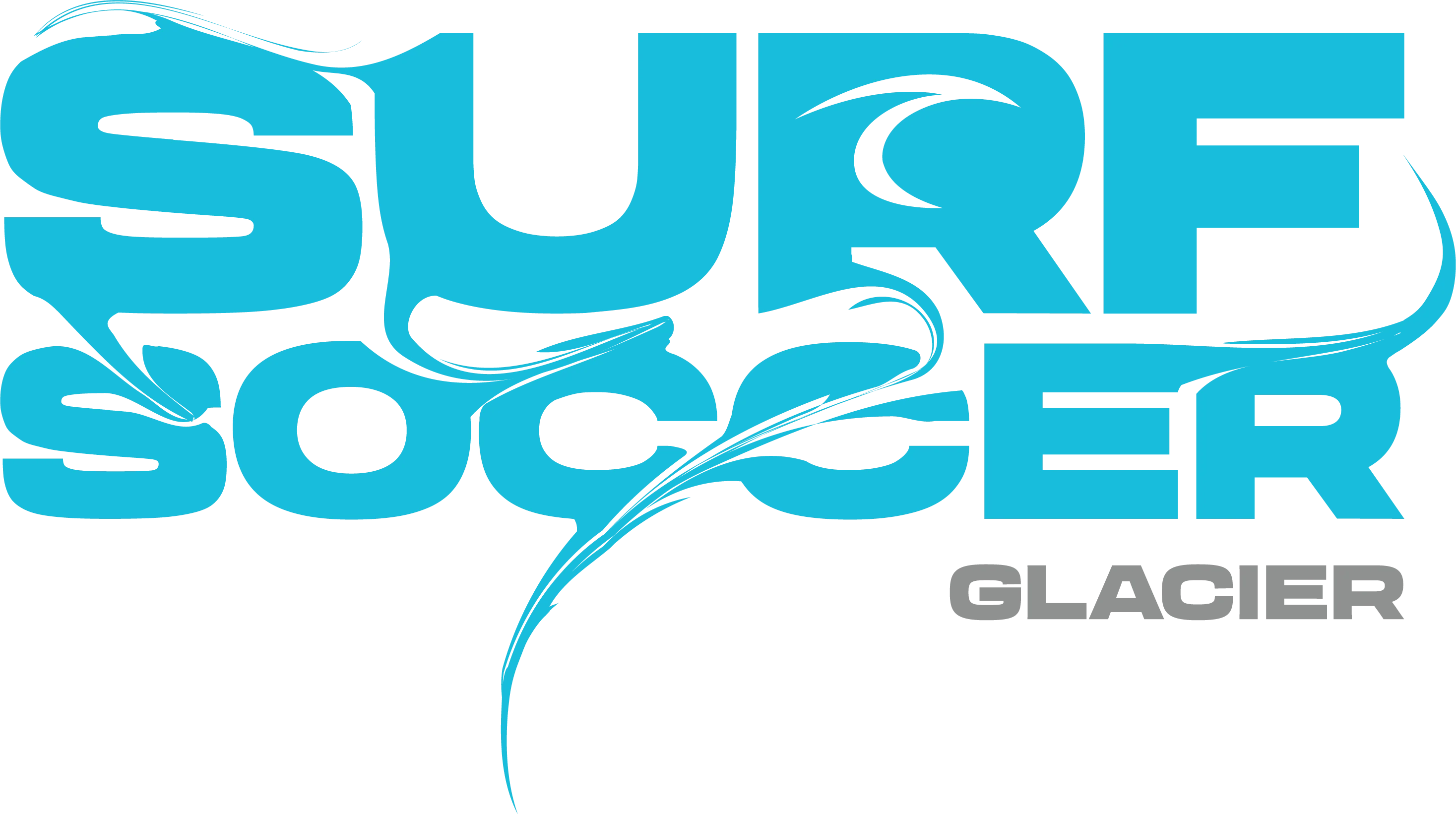 Blue Surf Soccer Paint Logo Glacier