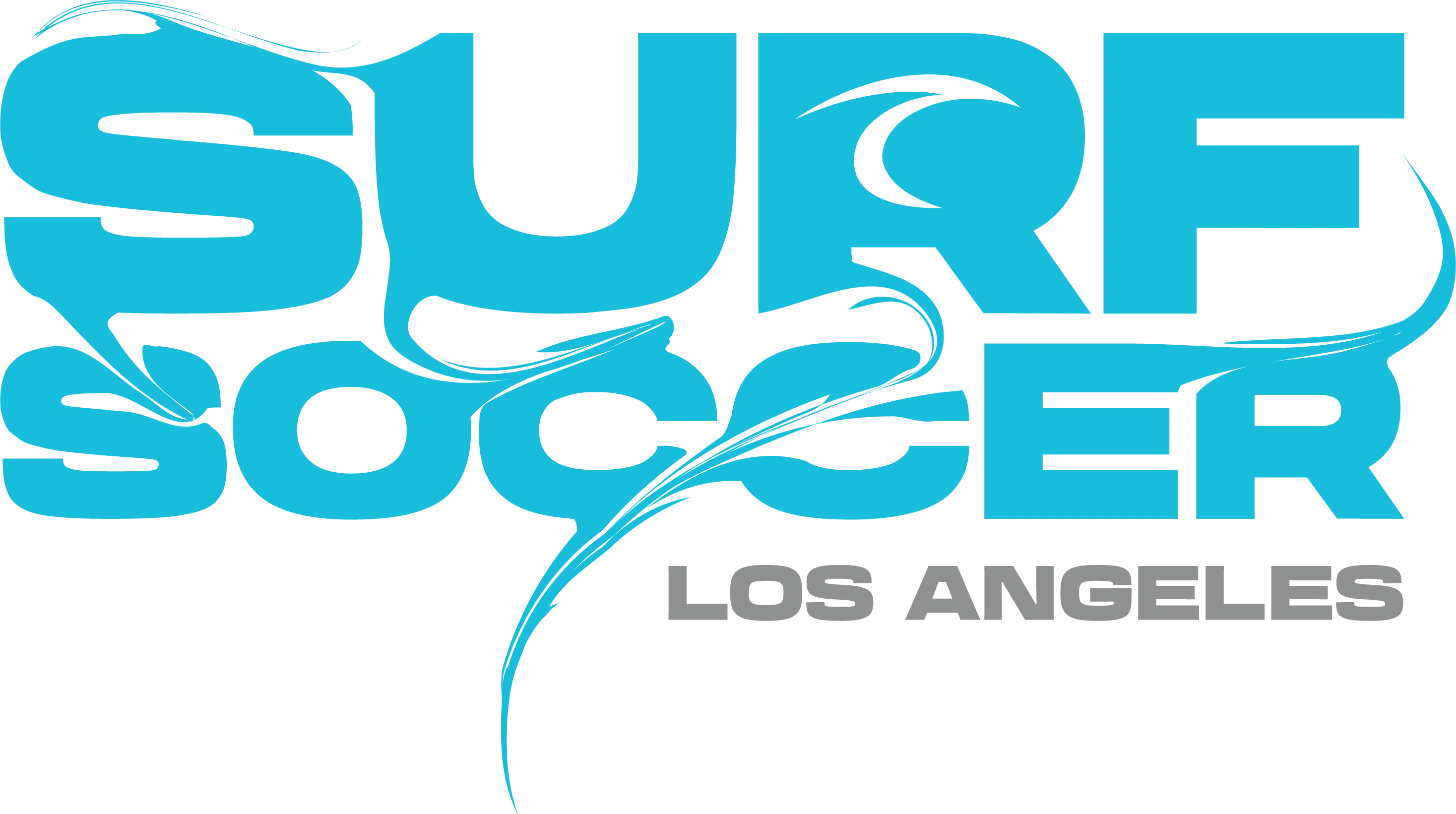 Blue Surf Soccer Paint Logo Los Angeles