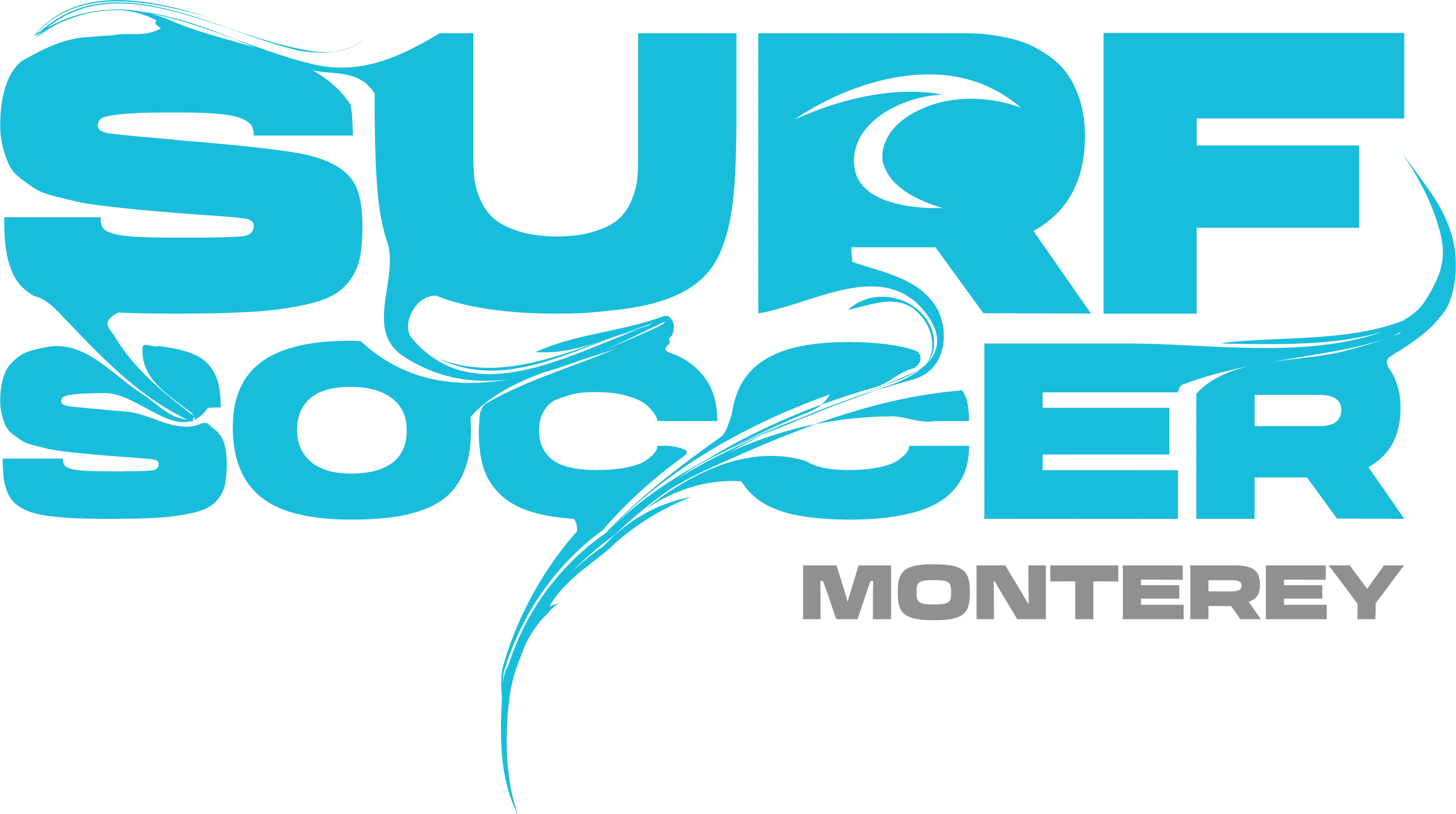 Blue Surf Soccer Paint Logo Monterey