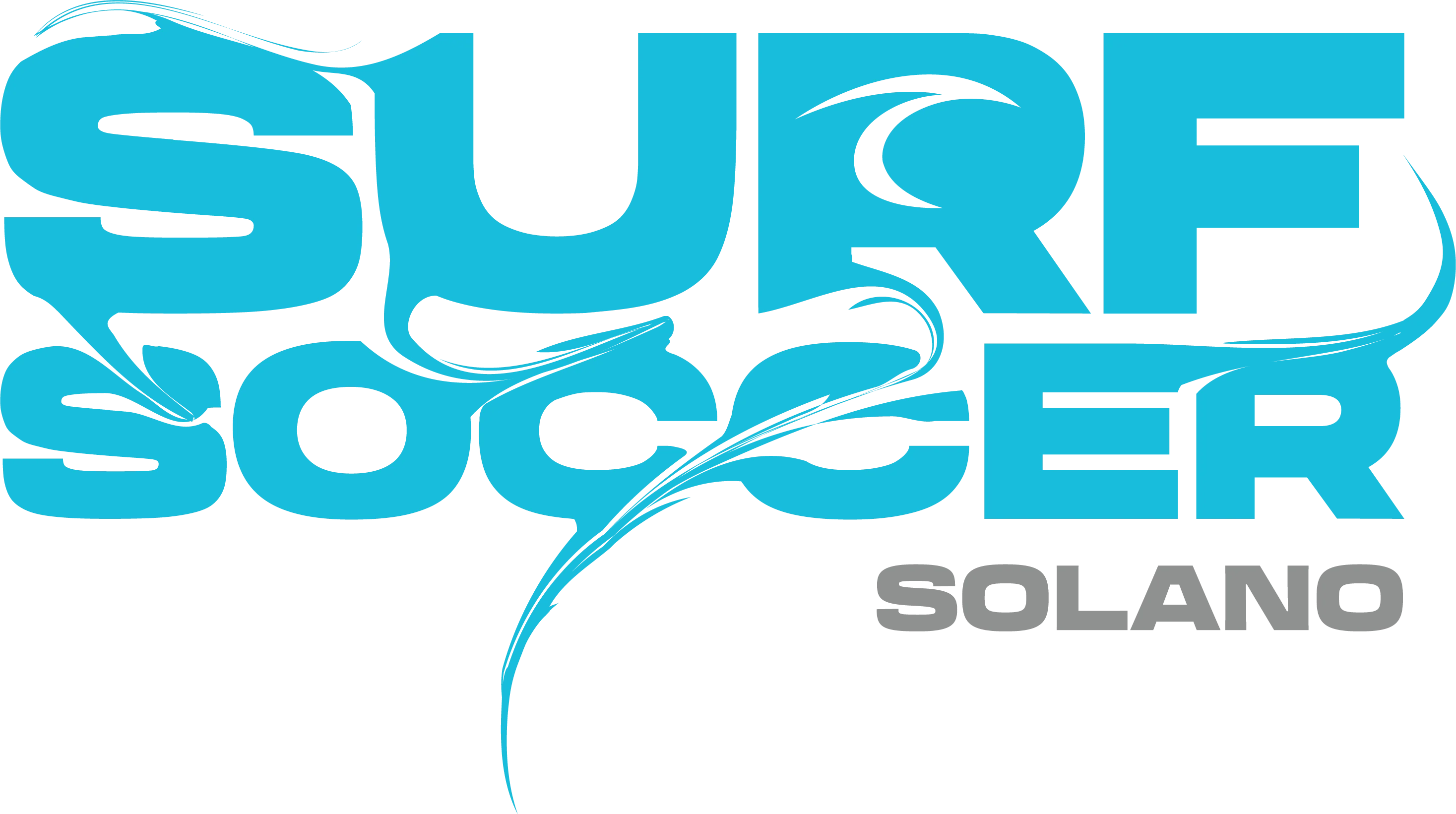 Blue Surf Soccer Paint Logo Solano