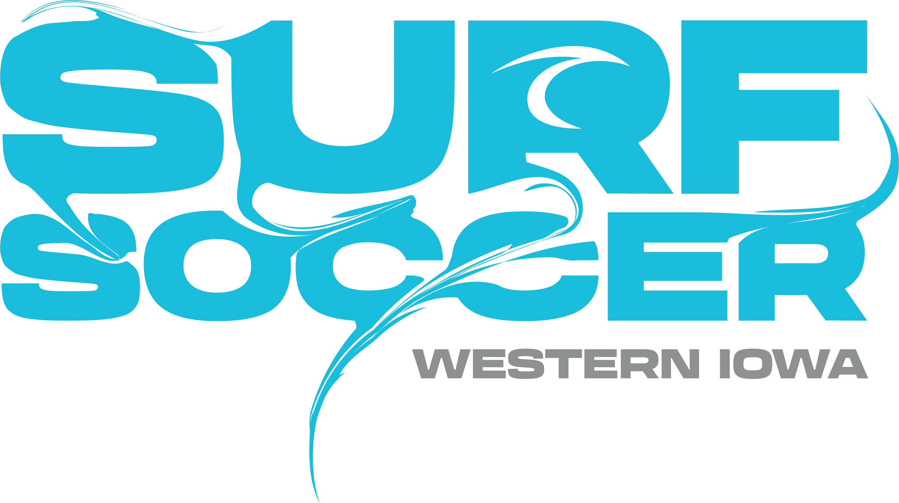 Blue Surf Soccer Paint Logo Western Iowa